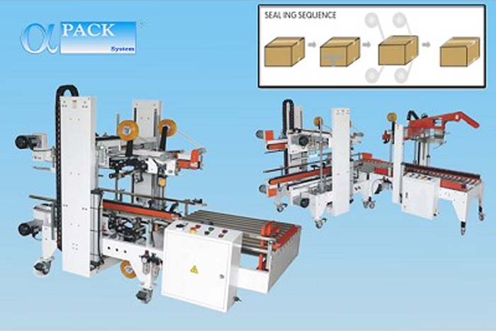 自動4側(cè)與角紙箱封口包裝機